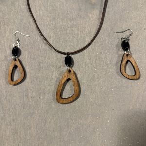 TROPFEN, Kette + Ohrringpaar – Originalfoto von LaserMoment Design